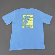 johnnie-O Palm Paradise Graphic SS Shirt Malibu Blue M L XL 2XL Modal Surf USA |