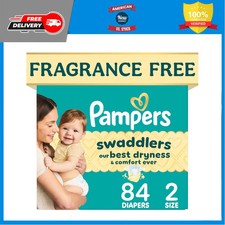 Pampers Swaddlers Diapers Size 2 10-22 lbs 84 Count Disposable Baby Diapers