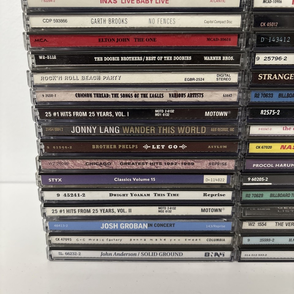 Lot 45 Mainstream Cd Collection Mixed Lot 80’s/90’s Country, Rock, Etc ...