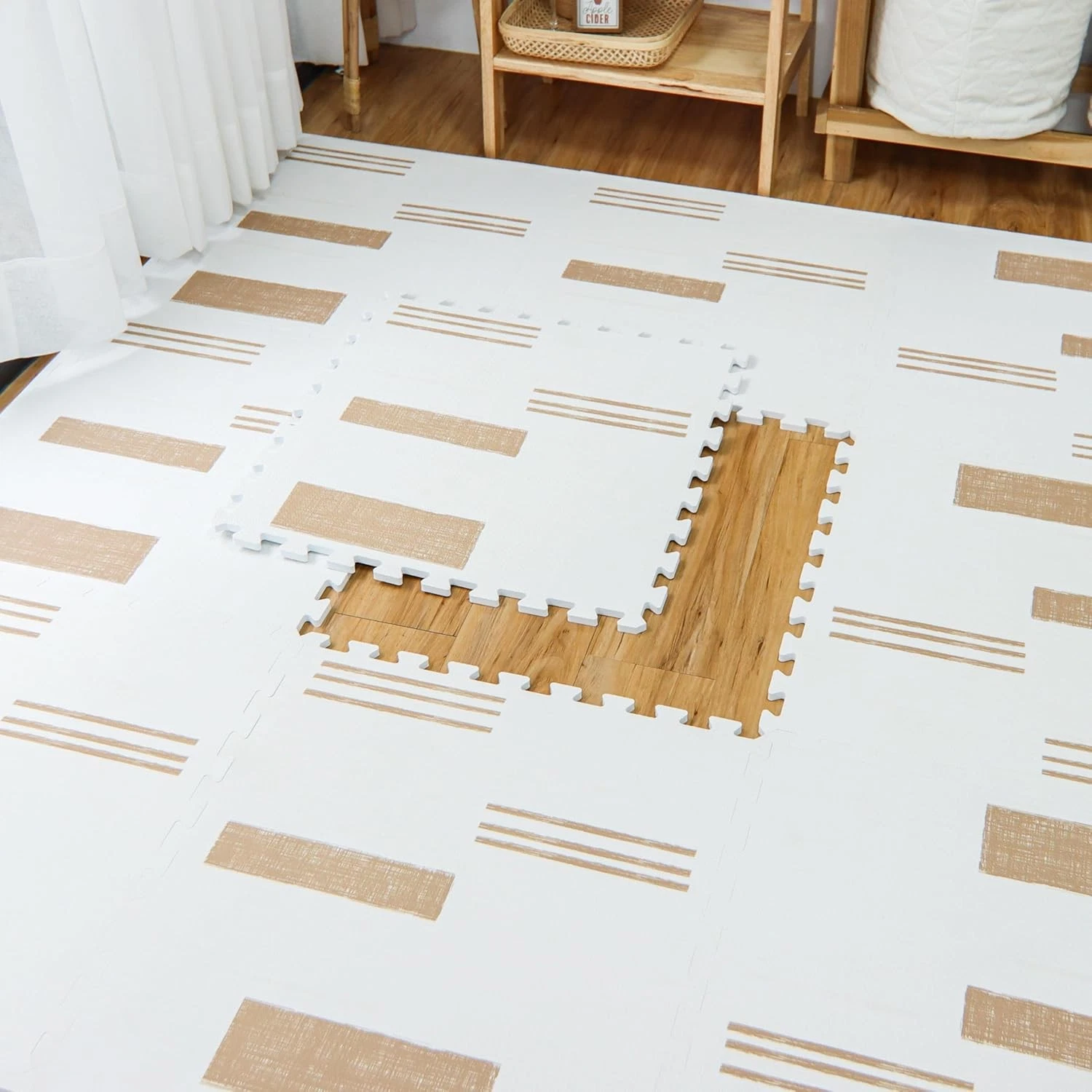 Sol 6x6ft premium EVA foam baby play mat - comfy, stylish, ideal for tummy time.
Opens in a new wind