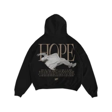 NF Real Music Vintage Black "HOPE" Merch Hoodie All Size