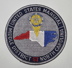 US Marshal Middle District NC Police Patch Greensboro North Carolina