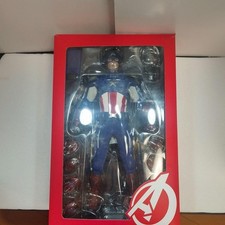 Hot Toys Movie Masterpiece 1/6 Captain America Figure Avengers Used Box Damage