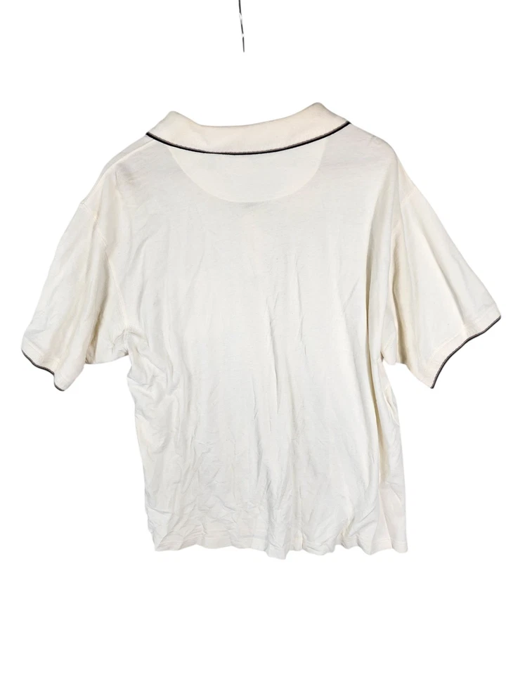 Camisa polo de golf John Ashford vintage años 90 bloques de colores talla XXL color crema para hombre Foto 2 de 4