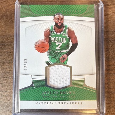 Panini National Treasures 2022-23 Jaylen Brown MT-JBC Material /99