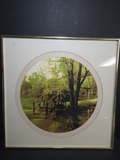JAMES H. WENNERSTEN SILK SCREEN PRINT FRAMED ART BRIDGE FRAMED NICELY