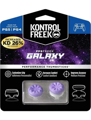BRANDED KontrolFreek PS5 PS4 Performance Thumbsticks Thumb Grips FPS FREEK GALAXY PURPLE