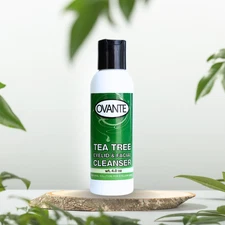 Ovante Tea Tree Eyelid & Facial Cleanser 4oz Natural Anti-Demodex Wash