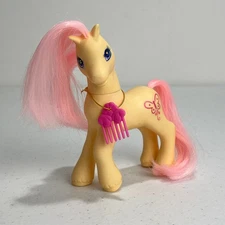 VTG G2 My Little Pony Sky Skimmer Yellow Pink Butterfly Hasbro 1997 w/Comb FLAWS