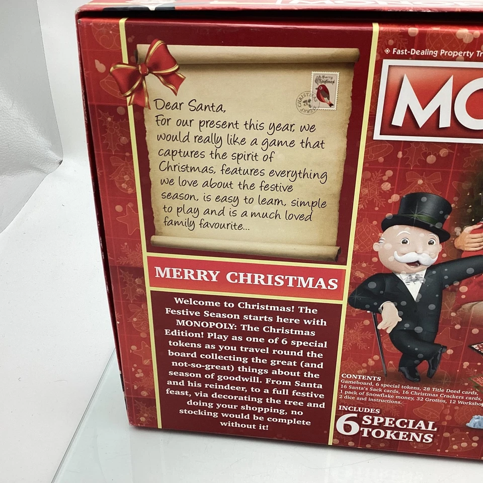 MONOPOLY Christmas Edition Limited Edition Board Game Festive Family Fun SE - Image 2 of 4