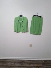 BEAUTIFUL St John couture knit green jacket s...