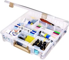 ArtBin 9007AB Super Satchel w/Removable Dividers, Art  Craft Organizer EUC