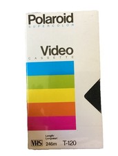POLAROID SUPER COLOR 5 PACK VHS BLANK TAPES T-120 RECORDS FOR 6 HOURS SEALED
