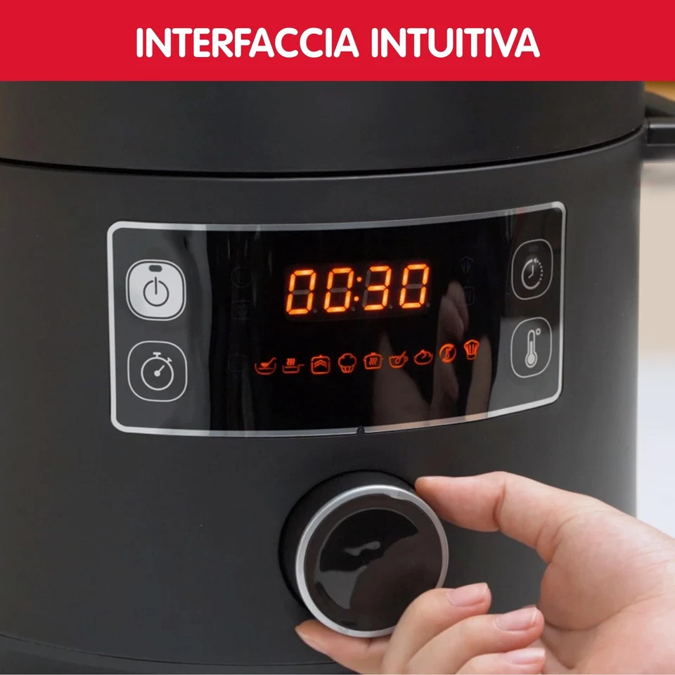 Moulinex CE7548 Turbo Cuisine Multicooker Veloce 5 Litri Pentola a Pressione - Immagine 3 di 4