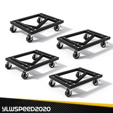 Double V-shaped Vehicle Suv Dollies Mover Set Of 4 Heavy Duty Car Wheel Dolly