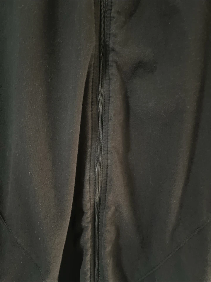 Sudadera con capucha ligera negra manga larga Danskin Now para mujer talla Bolsillos con cremallera completa XL Foto 4 de 4