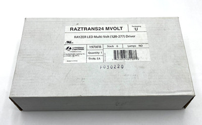 Lithonia Lighting RAZTRANS24-MVOLT 197XFR Rayzer LED Multi-Volt (120-277) Driver