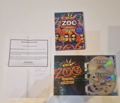 U2 SIGNED ltd. ed. Deluxe Doppel DVD von ZOO TV Tour live aus Sydney, 27.11.1993