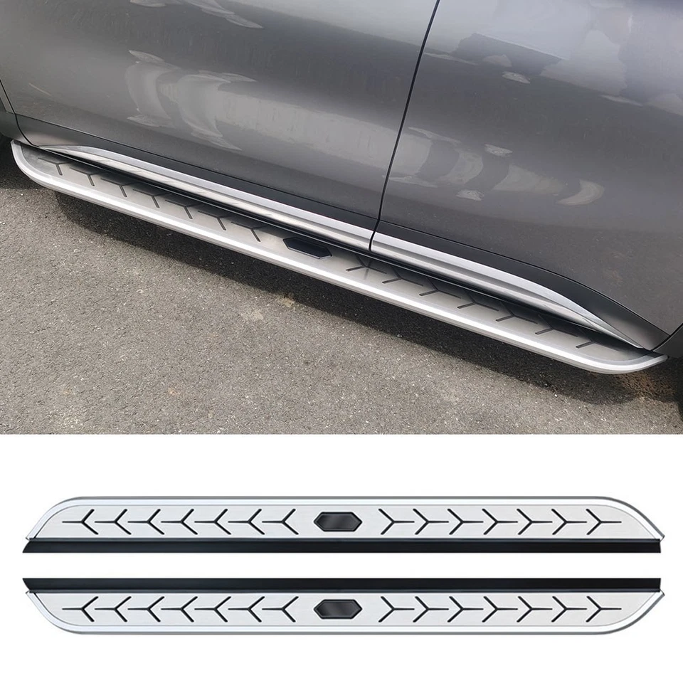 Pedal de peldaño lateral fijo para puerta Porsche Macan 2014-2024 2025 2 piezas Foto 2 de 4