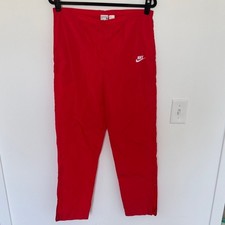 Nike Vintage Unisex Lightweight Bright Red Pants - Size M