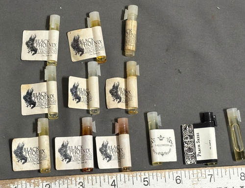 Lot 12 INDIE BLACK PHOENIX ALCHEMY LAB Fragrance Perfume IMP SAMPLE Wicca BPAL