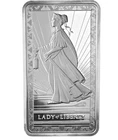 PAMP USA Lady of Liberty 10 oz .999 Fine Silver Bar . In Airtight Capsule