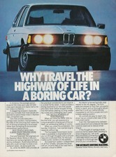 Vintage Print Ad BMW 320-i K-Jetronic Ultimate Driving Machine Munich Germany Ad