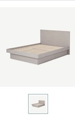 Made Super King Bed with Storage Drawers Meiko Grey Bed Frame