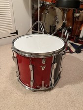Premier Black and Red Military Style Marching Side/Snare Drum