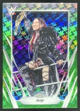 IYO SKY 2026 TOPPS CHROME WWE LOGOFRACTOR GREEN LOGOFRACTOR #/99 #35 SP