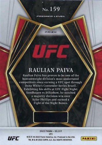2022 Panini Select UFC Silver Prizm Parallels (You Pick) Rookies (RC) & Veterans - 第 94/103 張圖片