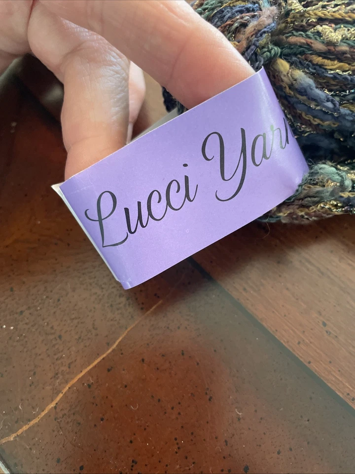 Hilos Lucci Magic Designer hilo marrón dorado verde metálico 100 yardas Foto 3 de 4