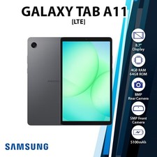 New Samsung Galaxy Tab A11 LTE 8.7" Android PC Tablet 4GB 64GB/GREY/8.0MP