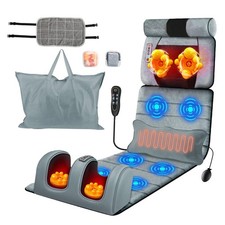 Full Body Massage Mat with Heat,Electric Massage Pad for Neck,Back,Foot Full ...