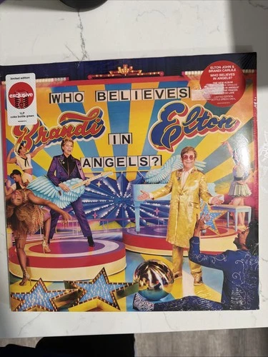 Elton John & Brandi Carlile Who Believes In Angels COKE BOTTLE GREEN LP Vinyl