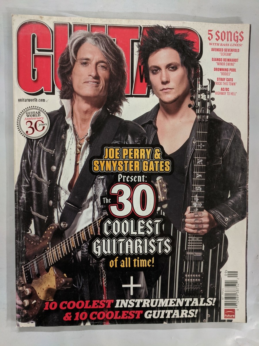 Guitar World Magazine September 2010 Joe Perry & Synyster Gates