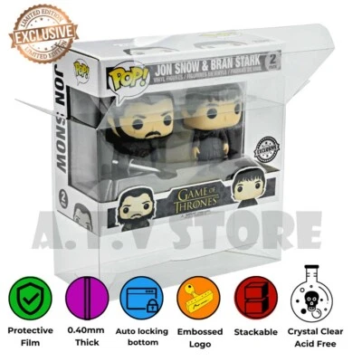 ATV Protektoren / Hüllen / für 2er Pack Funko Pop Vinyls 0,4 mm Dicke (1-5er Pack)
