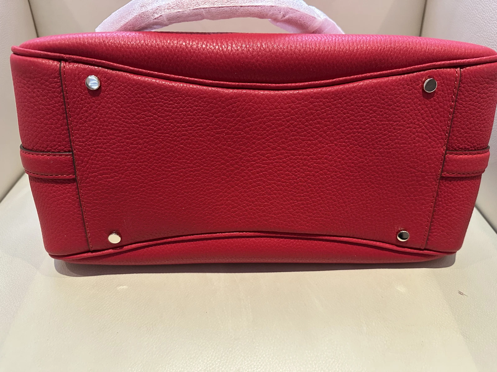 BORSA A MANO GRANDE NUOVA CON ETICHETTE KATE SPADE PELLE ROSSO CILIEGIA CIOTTOLI VENDITA AL DETTAGLIO $399 00