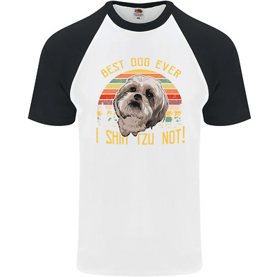 Beste Hund Ever I Shih Tzu Nicht Lustig HERREN S/S Baseball