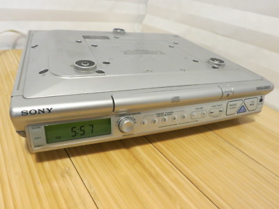 Silver Sony ICF-CD543RM Under Cabinet Kitchen Clock Radio TV Weather FM