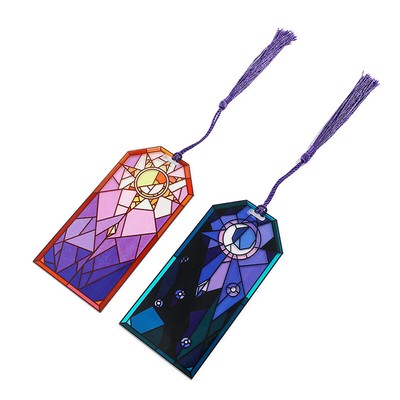 Creative Sun And Moon Book Mark Acrylic Bookmarks Collection Reading Marker^
