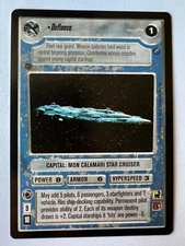 Star Wars CCG DS2 Death Star II Defiance Rare Mon Calamari Star Cruiser