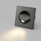 Square 3W LED Wall Light Stairs Bedside Lamp Fixture Switch Recessed Lighting