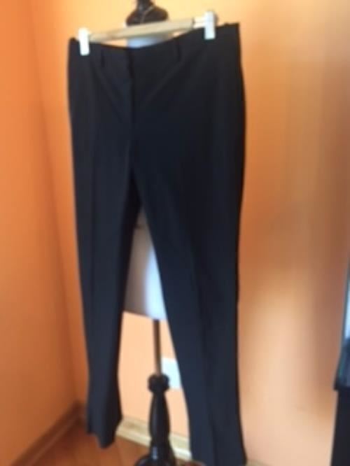 Pre-owned PRADA Black Straight Leg Riding Dress Pants SZ IT 42 Italy Career thumbnail 2