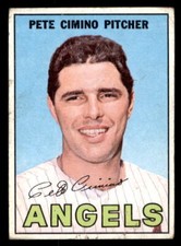 1967 Topps #34 Pete Cimino GD (Crease)
