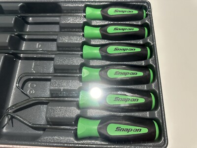 SNAP ON SGRHT6BG 6 Pc Radiator Hose Pick Set GREEN New USA TOOLS