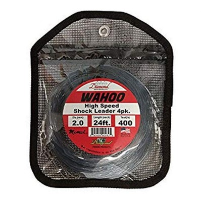 Momoi Diamond Wahoo Shock Leader 4PK - Smoke Blue