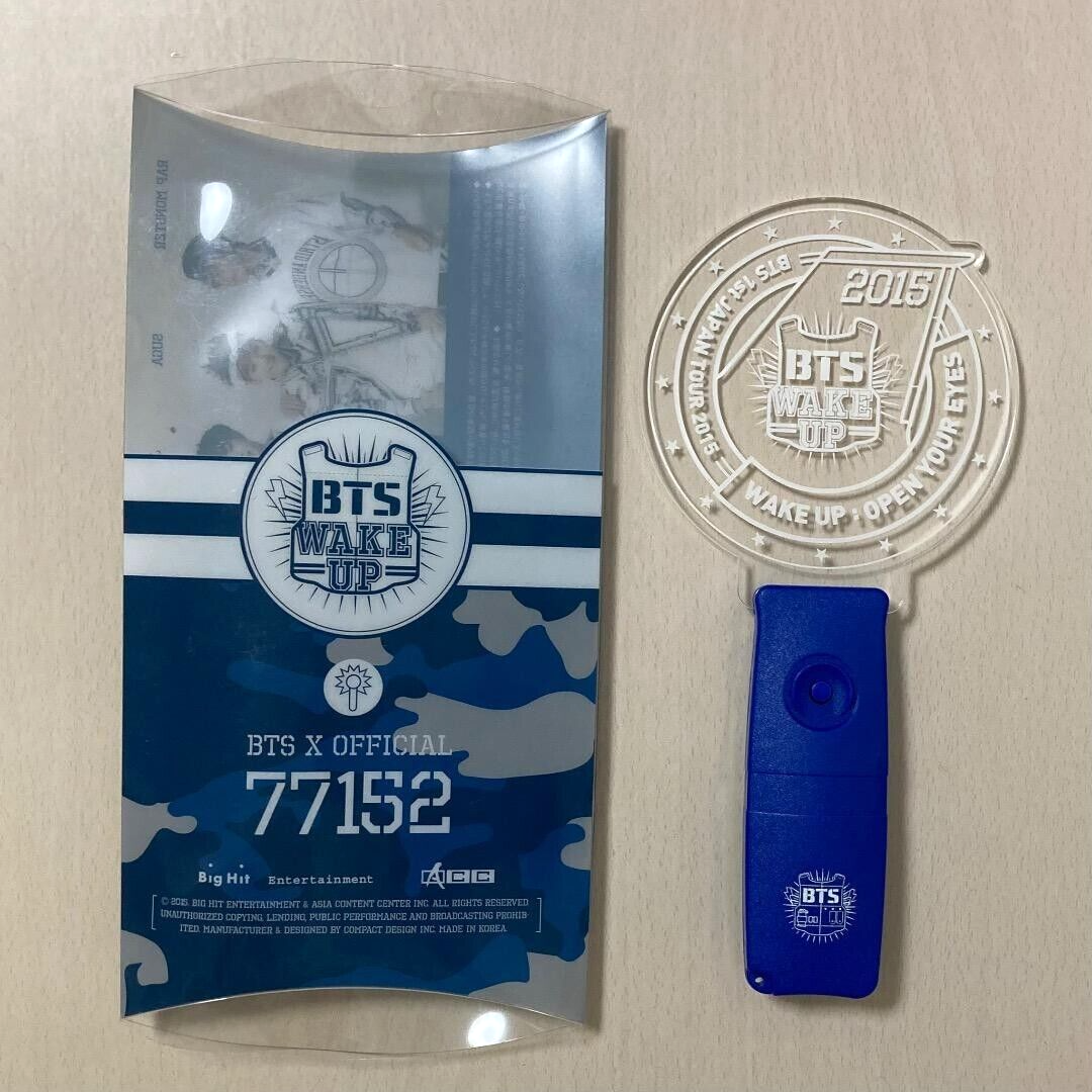 BTS 1st Japan Tour 2015 Official Light Stick Wake Up Open Your Eyes K-POP Merch-image
