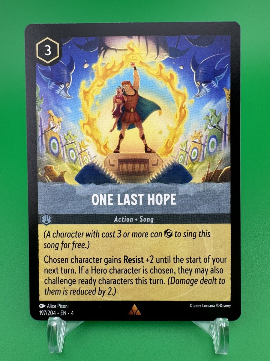 2024 DISNEY LORCANA URSULA'S RETURN ONE LAST HOPE 197/204 RARE