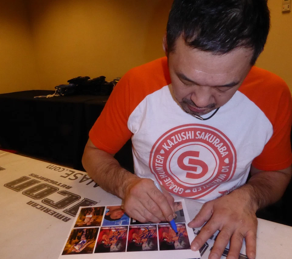 Kazushi Sakuraba Signed 2001 Nobuhiko Takada Dojo Card #39 PSA/DNA UFC Pride FC - Image 3 of 4